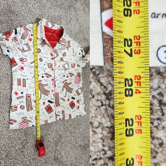 Nick & Nora How to Sew A Sock Monkey Pajamas Y2k Size XXL Plus Size - Picture 16 of 16